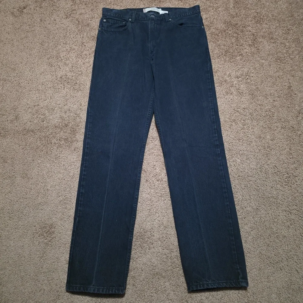 Vintage Levis 505 Regular Jeans Mens 34‎ x 34 *Fits 32 x 34 Navy Y2K 100% Cotton